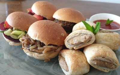 Enjoy GF weekend w Plant-Based BBQ Portello Mushroom Sliders