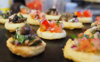 Tomato or Mushroom Bruschetta Canape