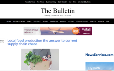 Local food production the answer to current supply chain chaos – The Bulletin